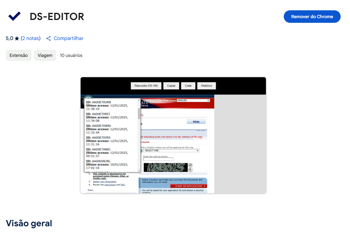 Nova Extensão do Google Chrome! 🚀