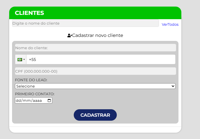 📂 Gestão Completa de Clientes no CRM!